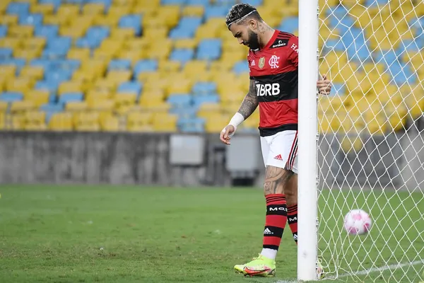 Ρίο Ντε Τζανέιρο Βραζιλία Οκτωβρίου 2021 Ποδοσφαιριστής Gabriel Gabigol Του — Φωτογραφία Αρχείου