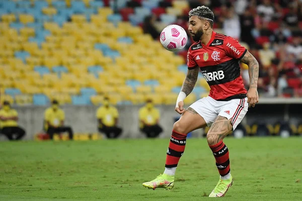 Rio Janeiro Brazilië Oktober 2021 Voetbalspeler Gabriel Gabigol Van Flamengo — Stockfoto