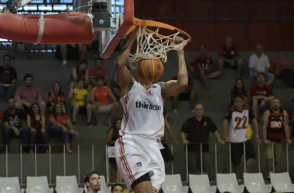 Rio Janeiro Brsil Janeiro 2018 Jogador Basquete Durante Partida Vasco — Fotografia de Stock