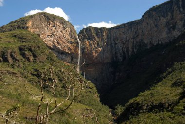 Minas Gerais,February 20, 2016Waterfall of the Tabuleiro, 3rd highest waterfall in Brazil, located in the Espinhao mountain range in the municipality of Conceio do Mato Dentro,Brazil.