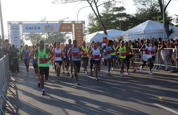 Rio Janeiro Brazilië Mei 2016 Start Van Marathon Van Stad — Stockfoto