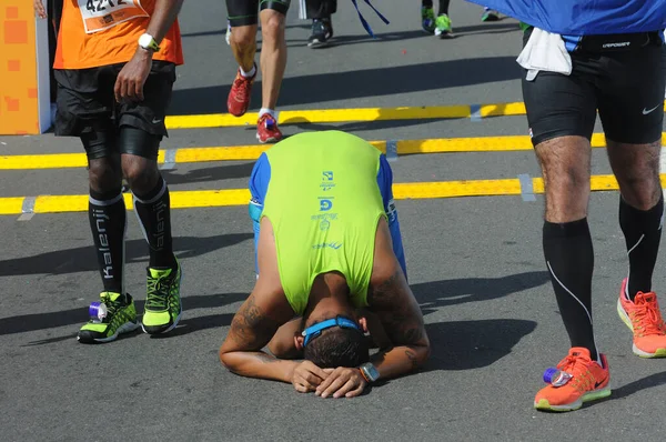 Rio Janeiro Brazil May 2016 Participating Runners Thrilled Show All — Fotografia de Stock