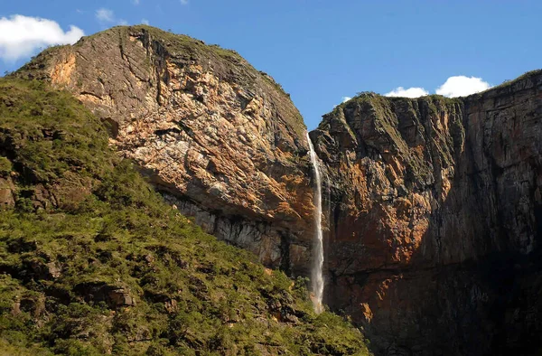 Minas Gerais Fevereiro 2016Cachoeira Tabuleiro Terceira Maior Cachoeira Brasil Localizada — Fotografia de Stock