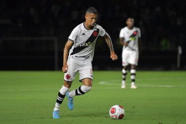 Rio de Janeiro, Brezilya, 30 Ocak 2022 Vasco takımından Weverton, Boavista ile oynanan maçta Carioca şampiyonluğu için So Janurio Stadyumu 'nda mücadele etti..