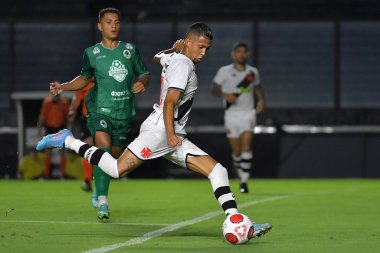 Rio de Janeiro, Brezilya, 30 Ocak 2022 Vasco takımından Weverton, Boavista ile oynanan maçta Carioca şampiyonluğu için So Janurio Stadyumu 'nda mücadele etti..