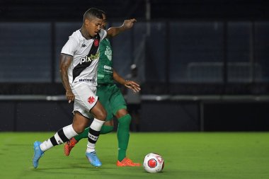 Rio de Janeiro, Brezilya, 30 Ocak 2022 Vasco takımından futbolcu Raniel, Boavista ile oynanan maçta Carioca şampiyonluğu için Sao Januario Stadyumu 'nda mücadele etti..