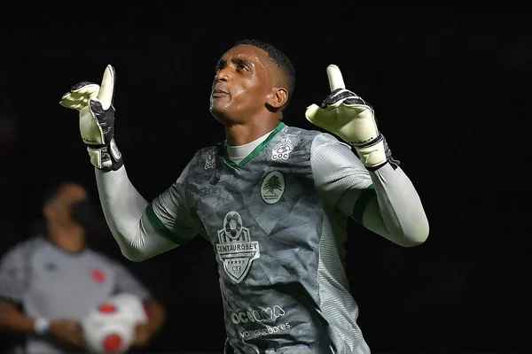 Rio Janeiro Janeiro 2022 Goleiro Futebol Fernando Equipe Boavista Durante — Fotografia de Stock