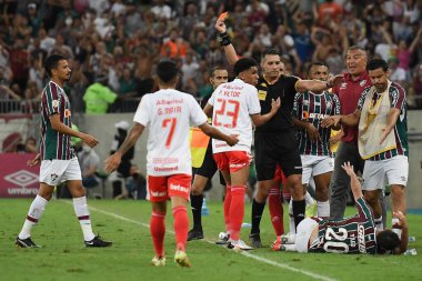 Rio de Janeiro, Brezilya, 24 Kasım 2021. Uluslararası Futbol Takımı Fluminense ile oynanan maçta Maracan Stadyumu 'nda oynanacak..