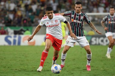 Rio de Janeiro, Brezilya, 24 Kasım 2021. Uluslararası Futbol Takımı Fluminense ile oynanan maçta Maracan Stadyumu 'nda oynanacak..