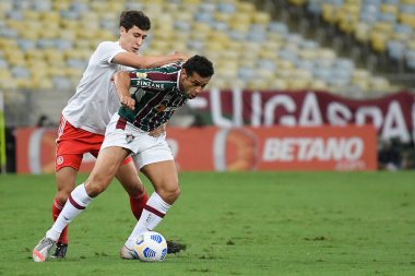 Rio de Janeiro, Brezilya, 24 Kasım 2021 Flüt takımından Fred Maracan Stadyumu 'nda oynanan Brezilya Şampiyonası maçında Internacional' a karşı oynamıştır..