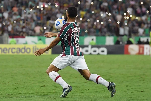 ジャネイロ ブラジル 2021年11月24日マラカン競技場でのブラジル選手権のための国際試合中にフルミネンセのチームのサッカー選手サミュエル ザビエル — ストック写真