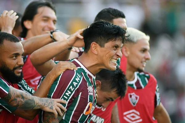 Rio Janeiro Brasilien Februari 2022 Fotbollsspelare Tyska Cano Fluminense Laget — Stockfoto