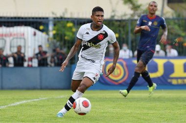 Rio de Janeiro, Brezilya, 6 Şubat 2022 Vasco takımından futbolcu Raniel, Carioca şampiyonasında Conselheiro Galvo Stadyumu 'nda Conra o Madureira maçında.