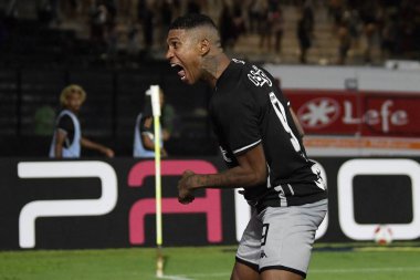 Rio de Janeiro, Brezilya, 2 Şubat 2022 - Vasco Raniel oyuncusu, So Janurio Stadyumu 'ndaki Carioca şampiyonasında Nova Iguau ile oynadığı maçta golünü kutladı.