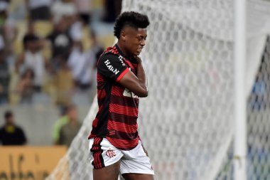 Rio de Janeiro (RJ), 07 / 30 / 2022 - Flamengo-Atltico-GO, Atltico-GO 'ya karşı oynanan karşılaşmada oyuncular, Mrio Filho Stadyumu' nda (Maracan Filho Stadyumu) düzenlenen 2022.) 