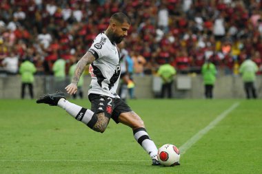 Rio de Janeiro, Brezilya, 20 Mart 2022 Vasco takımından Juan Quintero, Carioca Carioca Stadyumu 'nda oynanan maç sırasında.