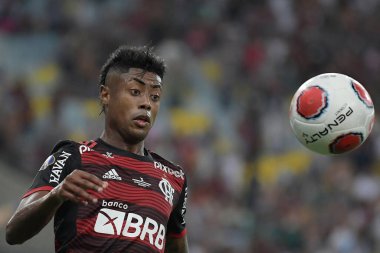 Rio de Janeiro (RJ), 04 / 02 / 2022 - Fluminense-Flamengo - Bruno Henrique Flamengo oyuncusu, Fluminense ile oynanan 2022 Carioca Şampiyonası finalinde Mrio Filho Stadyumu 'nda (Maracan Filho Stadyumu) oynandı.)