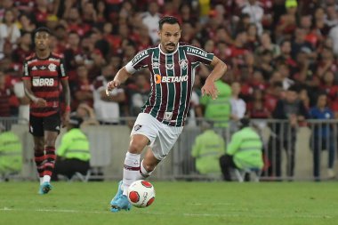 Rio de Janeiro (RJ), 07 / 30 / 2022 - Flamengo-Atltico-GO, Atltico-GO 'ya karşı oynanan karşılaşmada oyuncular, Mrio Filho Stadyumu' nda (Maracan Filho Stadyumu) düzenlenen 2022.) 