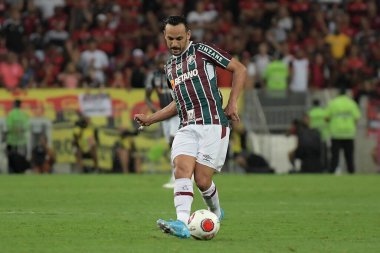 Rio de Janeiro (RJ), 07 / 30 / 2022 - Flamengo-Atltico-GO, Atltico-GO 'ya karşı oynanan karşılaşmada oyuncular, Mrio Filho Stadyumu' nda (Maracan Filho Stadyumu) düzenlenen 2022.) 