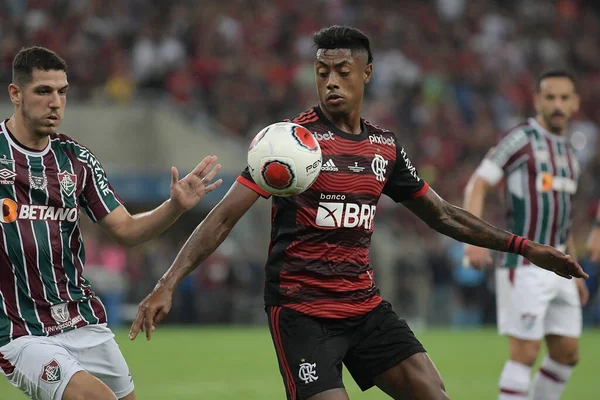 Rio Janeiro 2022 Fluminense Flamengo Bruno Henrique Flamengo Oyuncusu Fluminense — Stok fotoğraf