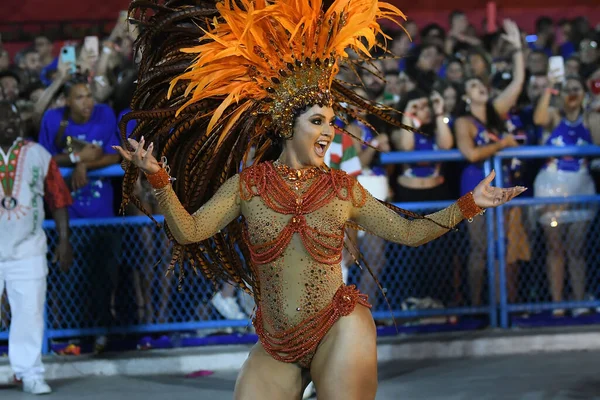 Rio Janeiro Brazylia Kwietnia 2022 Grande Rio Samba Szkoły Grupy — Zdjęcie stockowe