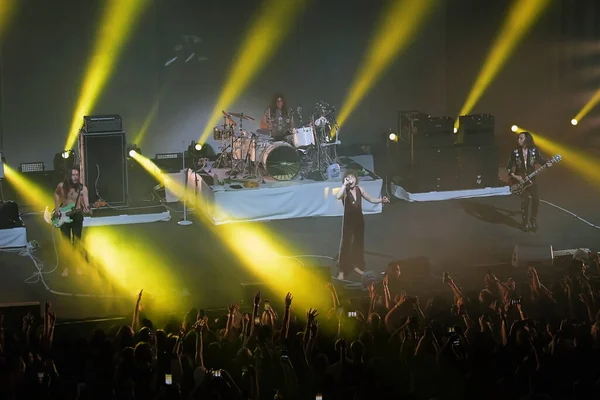 Rio de Janeiro, Brezilya, 3 Mayıs 2022. Bando Greta Van Fleet, Rio de Janeiro 'daki Qualistage' da serginin sunumu sırasında.