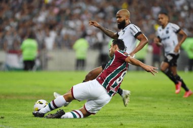 Rio de Janeiro, Brezilya, 2 Nisan 2022 Flüt takımından futbolcu Fred, Maracan Stadyumu 'ndaki Carioca şampiyonası için Flamengo maçında.