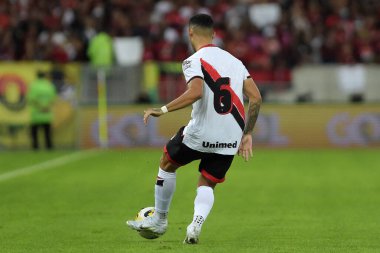Rio de Janeiro (RJ), 07 / 30 / 2022 - Flamengo-Atltico-GO, Atltico-GO 'ya karşı oynanan karşılaşmada oyuncular, Mrio Filho Stadyumu' nda (Maracan Filho Stadyumu) düzenlenen 2022.) 