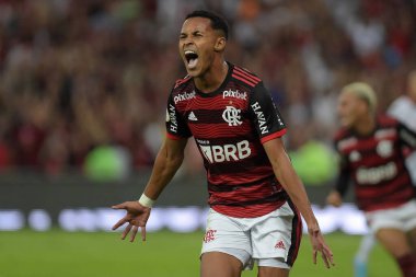 Rio de Janeiro (RJ), 07 / 30 / 2022 - Flamengo-Atltico-GO - Flamengo oyuncusu Lazaro, Mrio Filho Stadyumu 'nda (Maracan Filho Stadyumu) düzenlenen 2022 Brezilya Şampiyonası' nın yirminci turu için geçerli olan Atltico-GO maçında golünü kutluyor.) 