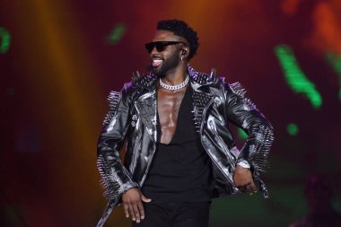 Rio de Janeiro, Brazil,September 3, 2022. Singer Jason Derulo, during his concert at Rock in Rio 2022, in the city of Rio de Janeiro.