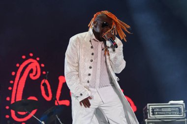 Rio de Janeiro, Brazil,September 2, 2022. Vocalist Corey Glover of the rock band Living Colour, during a concert at Rock in Rio in the city of Rio de Janeiro.