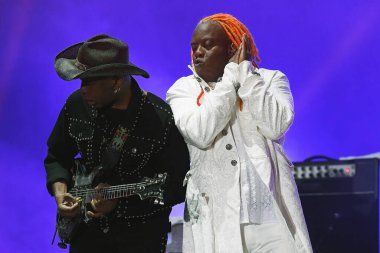 Rio de Janeiro, Brazil,September 2, 2022. Vocalist Corey Glover of the rock band Living Colour, during a concert at Rock in Rio in the city of Rio de Janeiro.