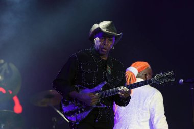 Rio de Janeiro, Brazil,September 2, 2022.  Guitarist Vernon Reid of the rock band Living Colour, during a concert at Rock in Rio in the city of Rio de Janeiro.