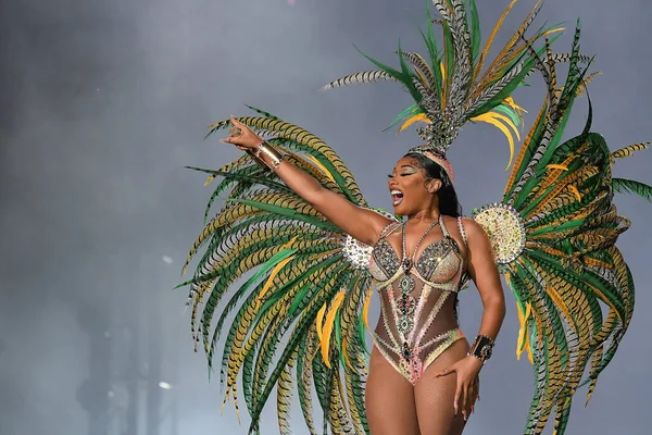 Rio Janeiro Brazília 2022 Szeptember Mega Thee Stallion Énekesnő Rio — Stock Fotó