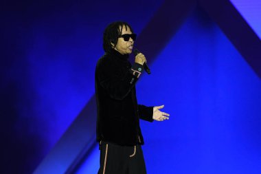 Rio de Janeiro, Brezilya, 10 Eylül 2022. Şarkıcı Djavan, Rio 2022 Rock 'taki gösterisi sırasında, Rio de Janeiro şehrinde