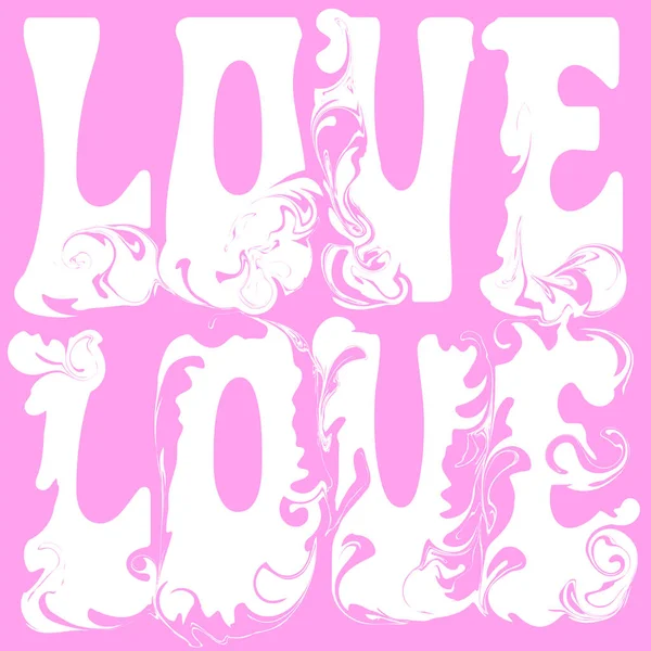 Candy Love Love Pink — ストックベクタ