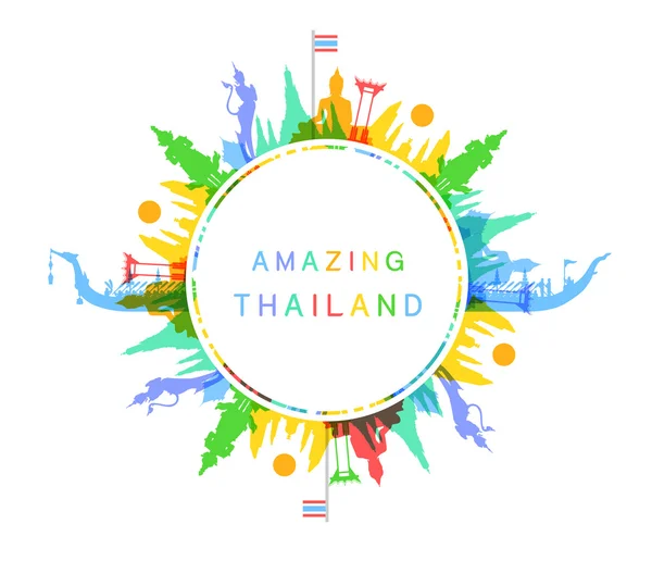 Inanılmaz Tayland — Stok Vektör