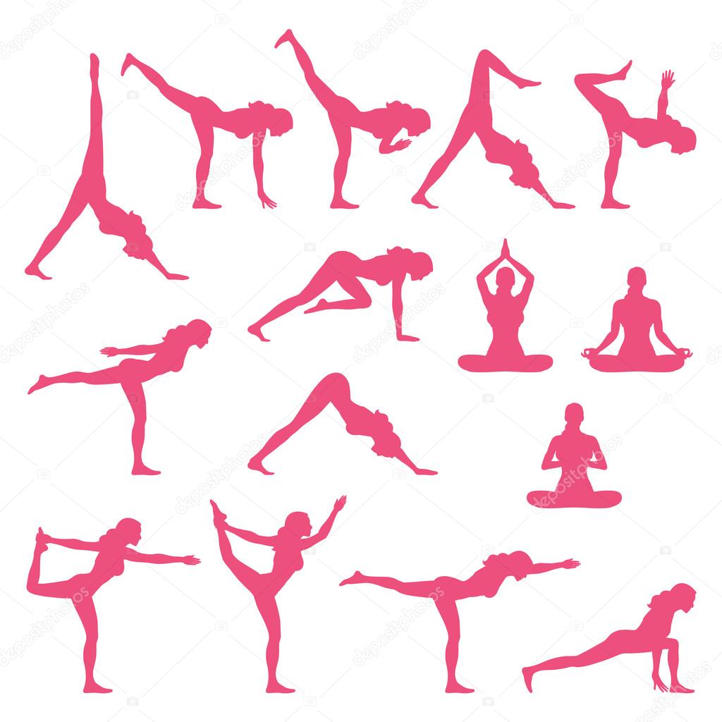 Yoga Poses Vector