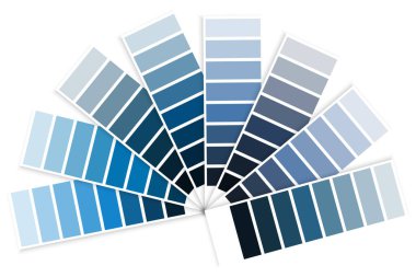 Mavi renk palet pulu. Soyut zemin. Tasarım şablonu. El yazısıyla çekilmiş bir resim. Vektör çizimi. Resim yükle