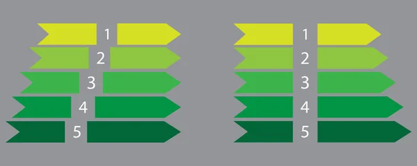 Yeşil İşlem ok simgesi seti. Gri arka plan. İş konsepti. Terfi tasarımı. Vektör çizimi. Resim yükle. — Stok Vektör