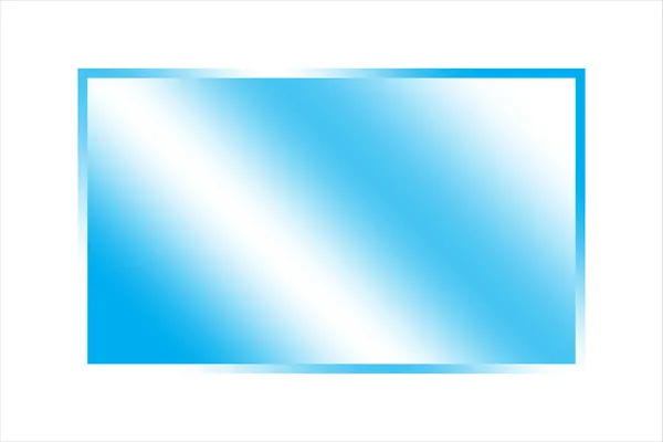 3D blaue rechteckige Platte für Banner Design. Vektorillustration. Archivbild. — Stockvektor