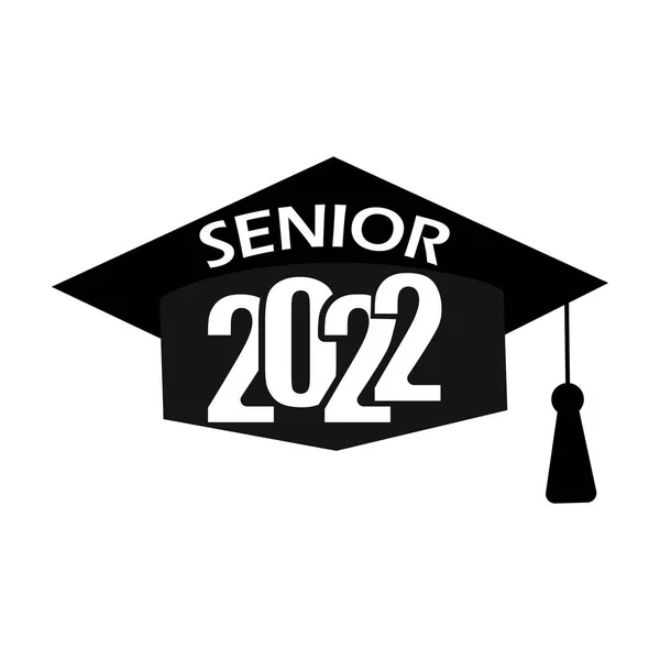 ПринцСтарший 2022 року. Логотип церемонії випуску. Ілюстрація закінчення коледжу шкільного інституту. Векторні ілюстрації . — стоковий вектор