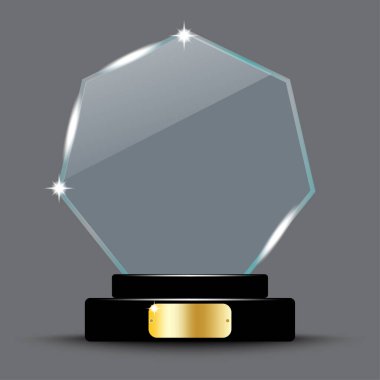 Cam kupa ikonu. Serbest çalışma sanatı. Başarı zamanı. Kazanan konsept. Gri arka plan. Vektör çizimi. Resim yükle. 