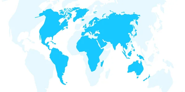 世界地图标志。蓝色元素。地理概念。旅行背景。抽象艺术。矢量图解。股票形象. — 图库矢量图片