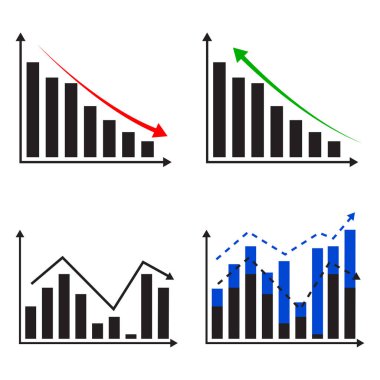 İş haritası simgesi. Finansal şema. Pazarlama konsepti. Bilgi kaydırma. Çizgi çalışması. Vektör çizimi. Resim yükle. 