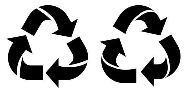 Recyclage des flèches, grand design pour tous les usages. Concept d'écologie. Illustration vectorielle. image de stock. — Image vectorielle