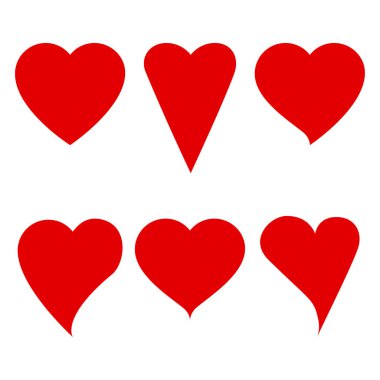 Kırmızı kalp. Romantik bir geçmiş. Sevgililer günün kutlu olsun. Vektör çizimi. depolama resmi. 