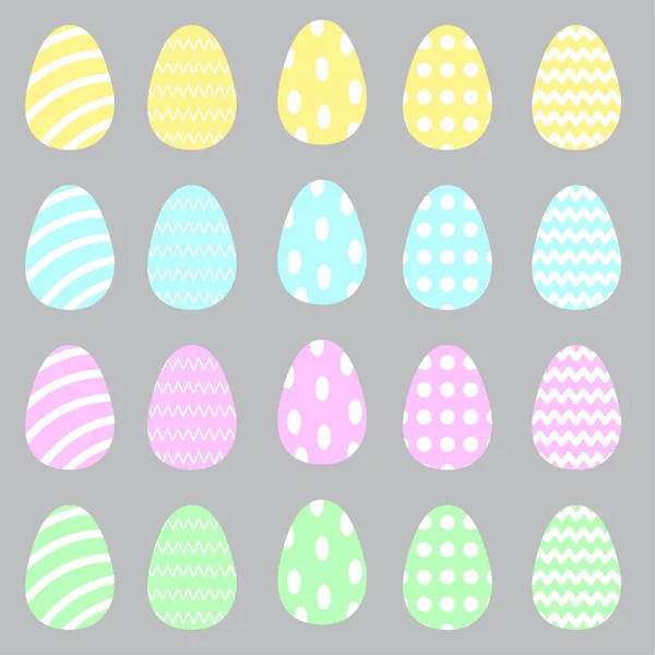 부활절 달걀은 어떤 목적으로 든 훌륭 한 디자인입니다. 행복 한 어른. 봄의 배경. 벡터 일러스트. stock image. — 스톡 벡터