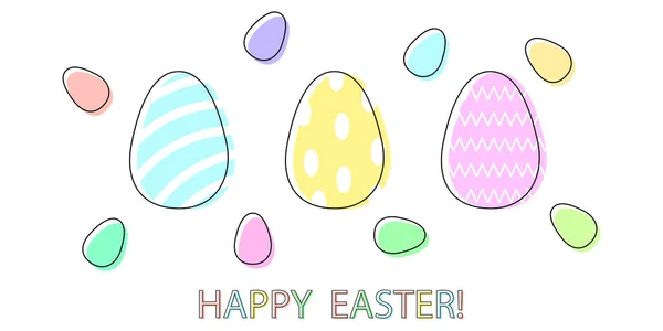 Uovo di Pasqua, grande design per qualsiasi scopo. Buona Pasqua. Primavera pasqua sfondo. Illustrazione vettoriale. stock immagine. — Vettoriale Stock