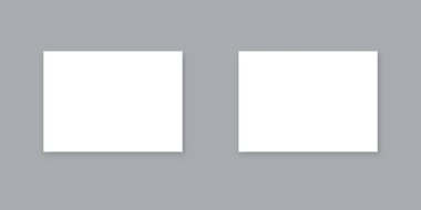 Beyaz kareler. Üst görünüm tasarımı. Sunum şablonu. Ürün sunumu. Vektör çizimi. depolama resmi.